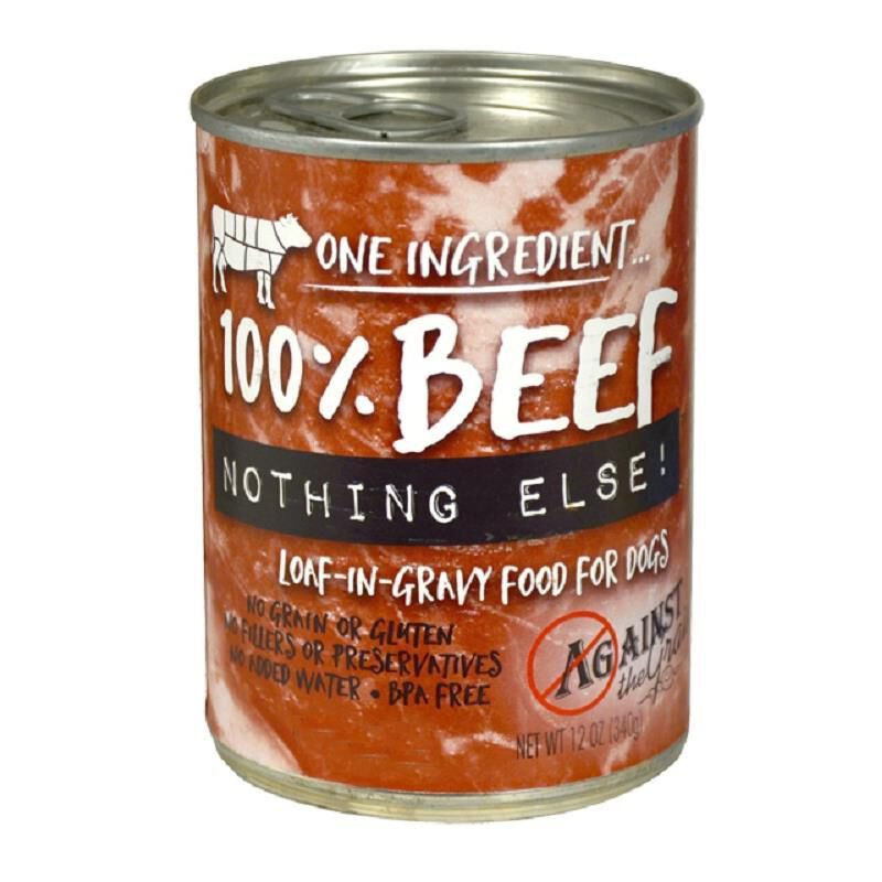 Against the Grain Nothing Else Grain Free One Ingredient 100% Beef Canned Dog Food, 12 x 11 oz cans