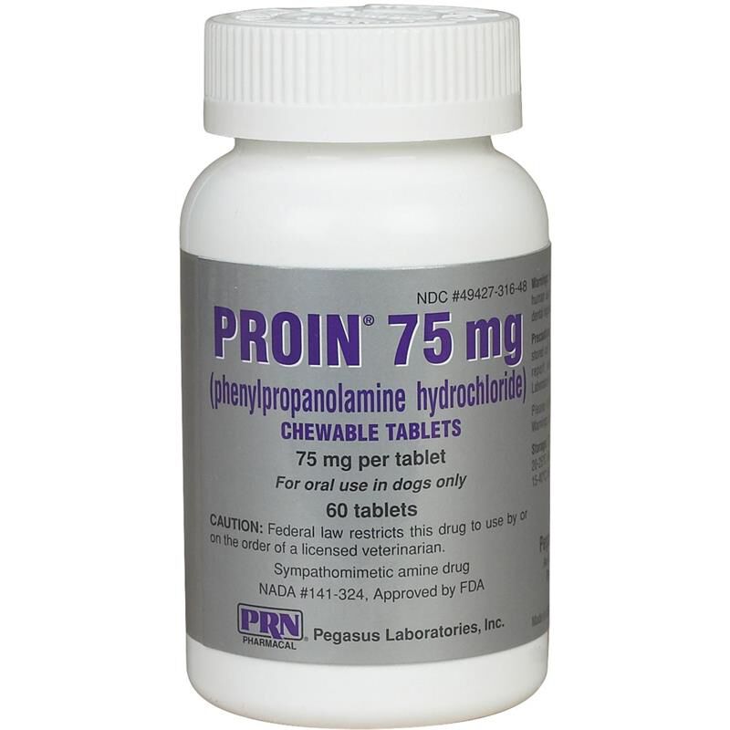 Proin Chewable Tablets for Dogs 75 mg, 60 Ct.