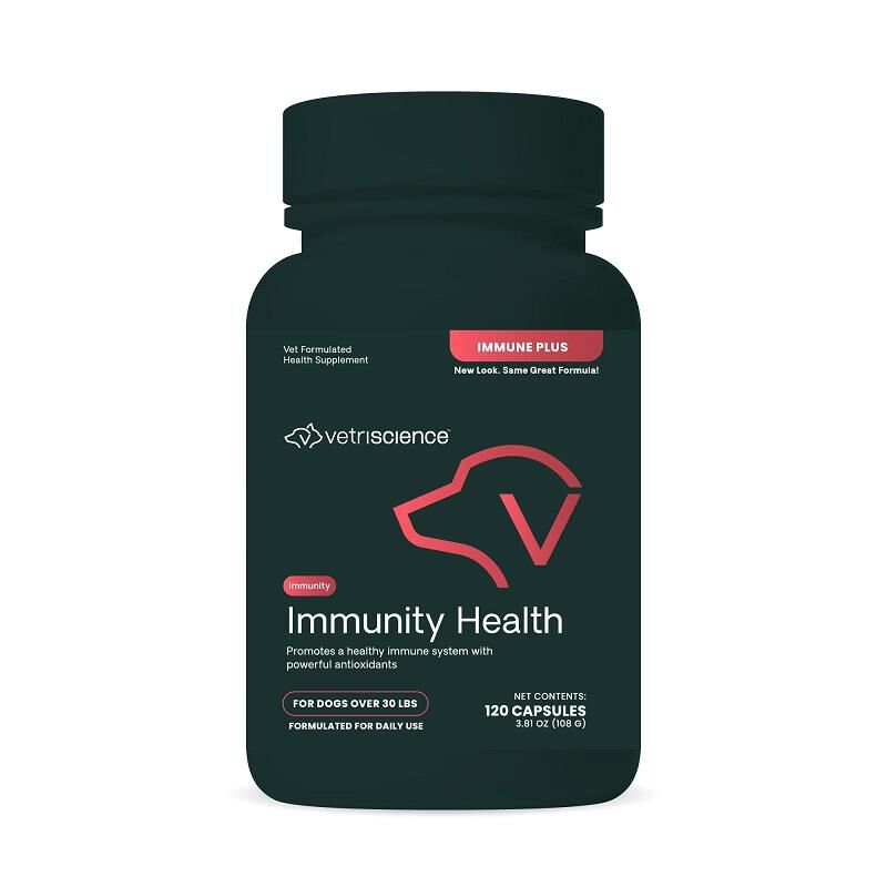 VetriScience Immunity Health Immune Plus for Medium and Large Dogs, 120 Capsules