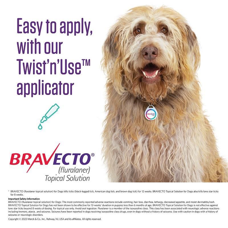 Bravecto Topical Solution for Dogs, 9.9 - 22 lbs 250 mg Orange