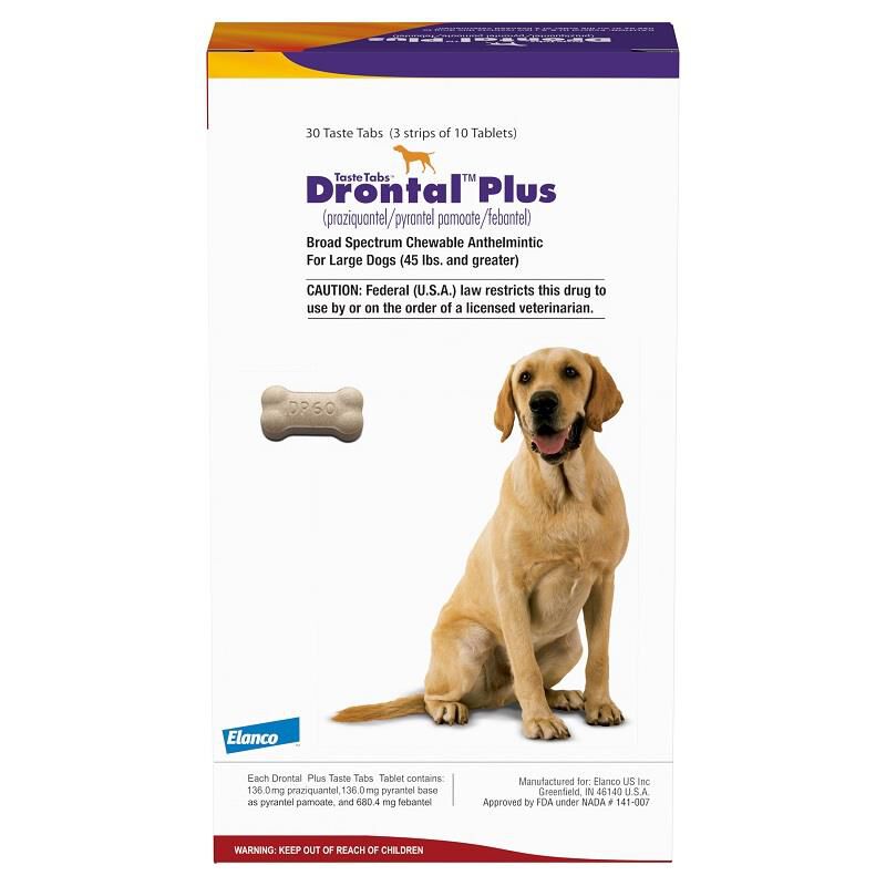 Drontal Plus Taste Tab, 136 mg