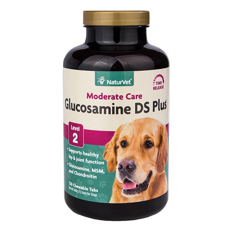 NaturVet Glucosamine DS Plus MSM and Chondroitin Stage 2, 120 Tabs