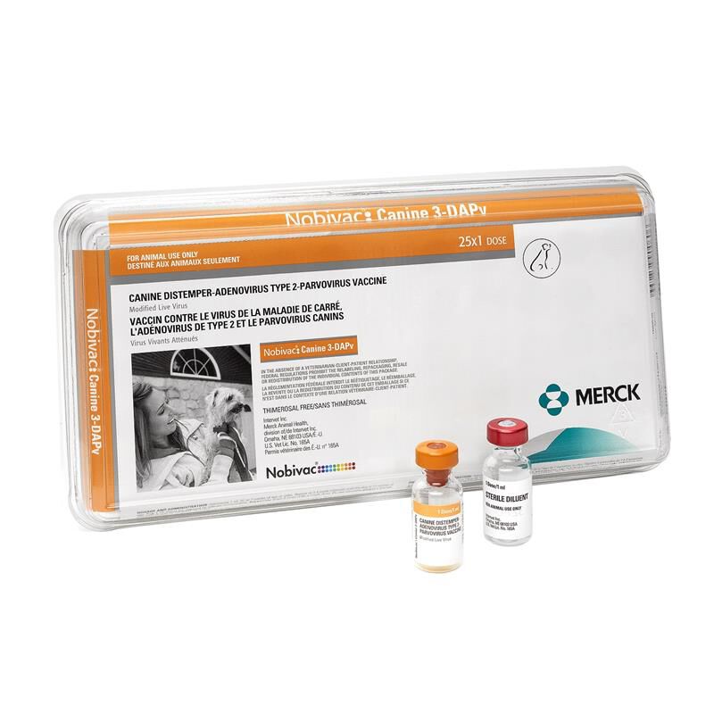Nobivac Canine 3-DAPv, 25 x 1 ml ds