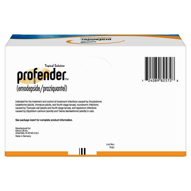 Profender for Medium Cats Orange 5.5 - 11 lbs  1 Dose