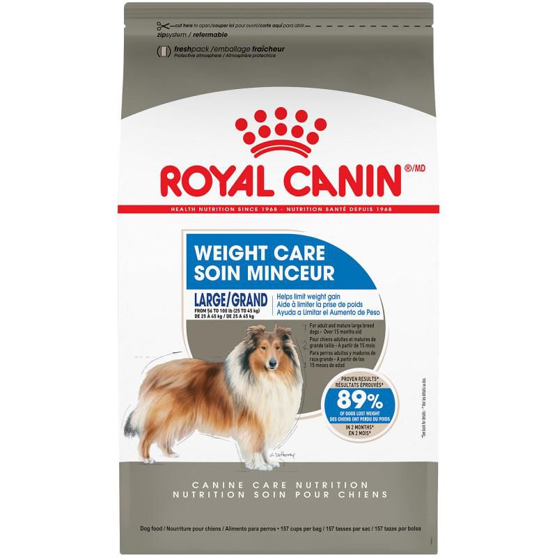 Royal Canin Canine Care Nutrition Large Weight Care Adult Dry Dog Food, 30 lb bag