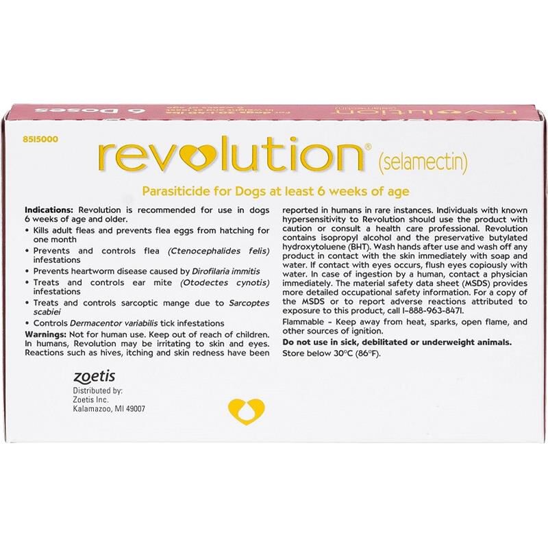 Revolution Topical for Dogs 20.1-40 Red, 6 Month Supply
