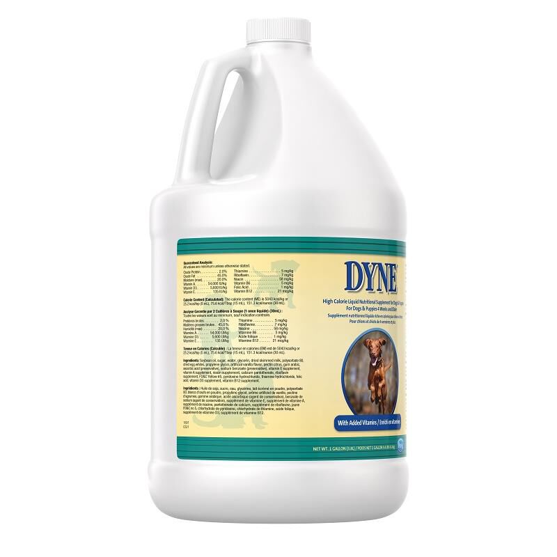 PetAg Dyne High Calorie Liquid Nutritional Supplement for Dogs & Puppies 1 gal