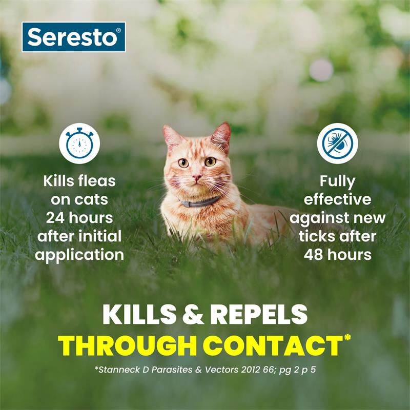 Seresto for Cats with Fleas and Ticks (2 collars)