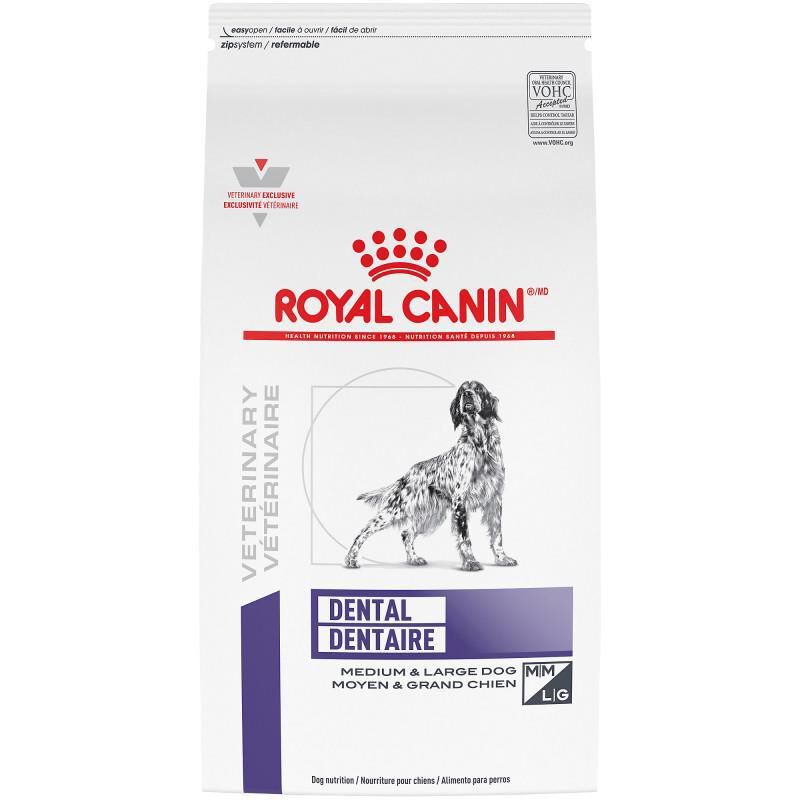 Royal Canin Veterinary Diet Adult Dental Medium & Large Breed Dry Dog Food, 7.7 lb bag