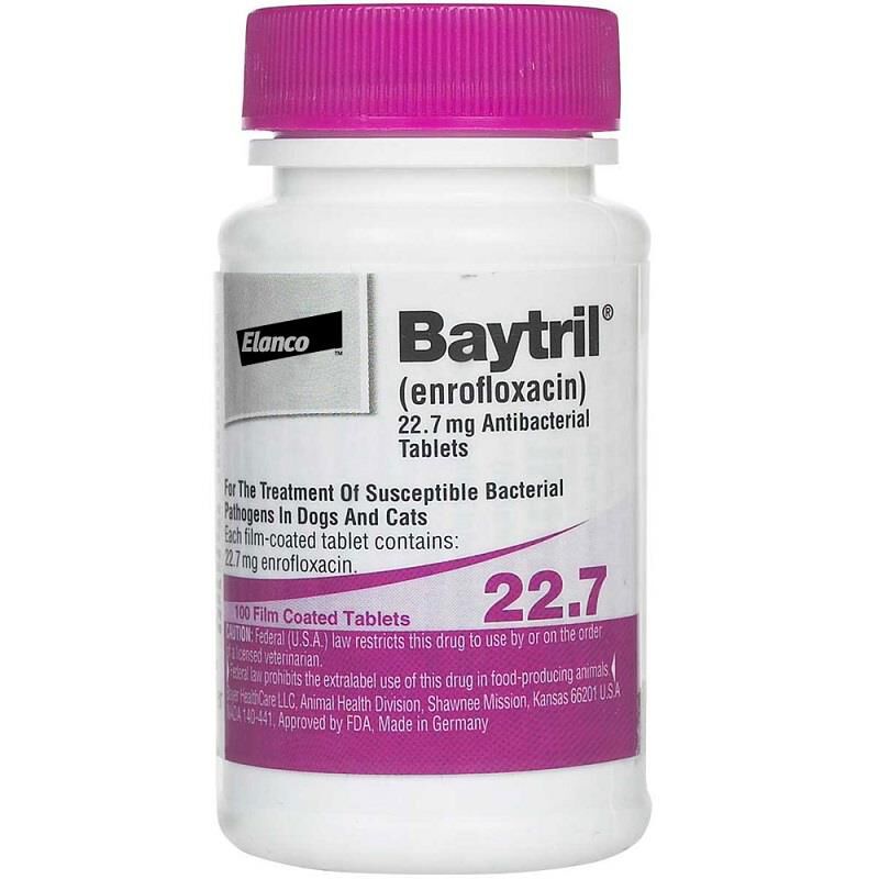 Baytril 22.7 mg Purple Coated Tab
