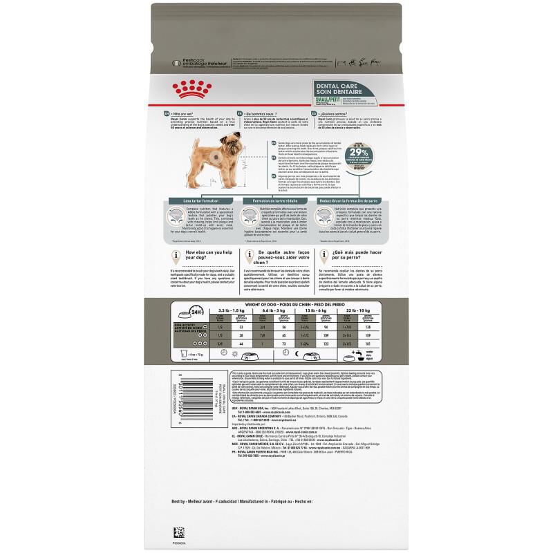Royal Canin Canine Care Nutrition Adult Small Dental Care Dry Dog Food, 17 lb bag