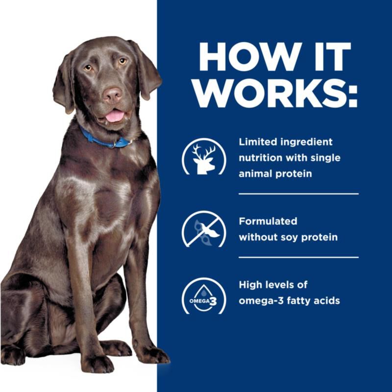 Hill's Prescription Diet d/d Food Sensitivities Potato & Venison Wet Dog Food, 12 x 13 oz cans