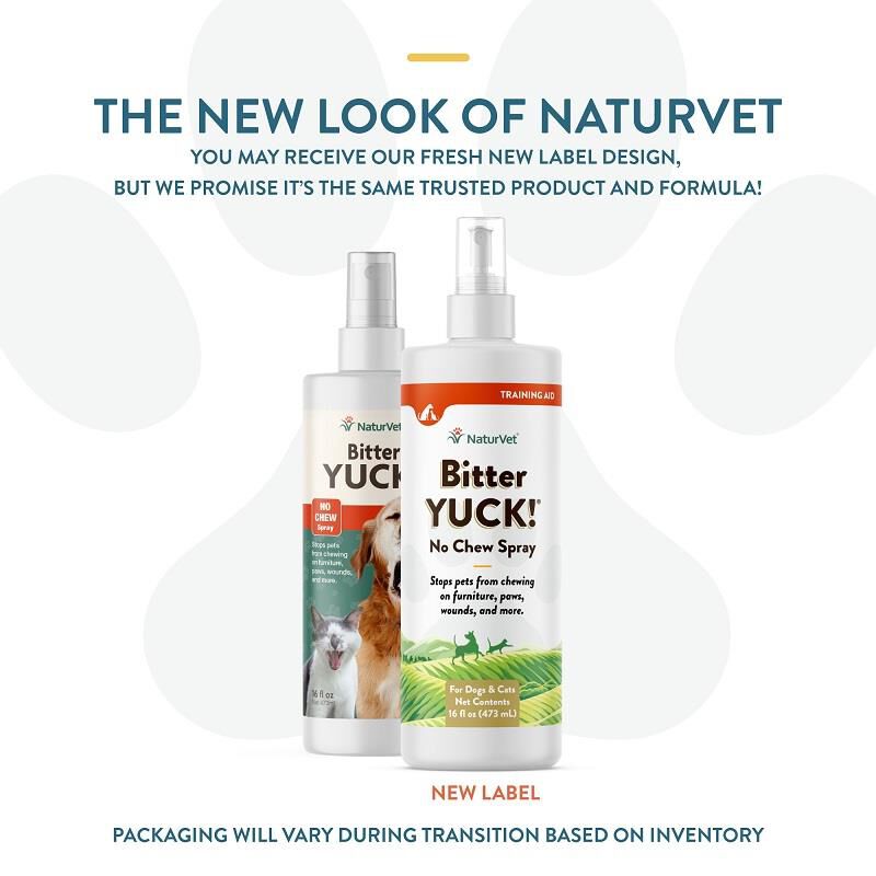 NaturVet Bitter Yuck! No Chew Spray, 16 oz