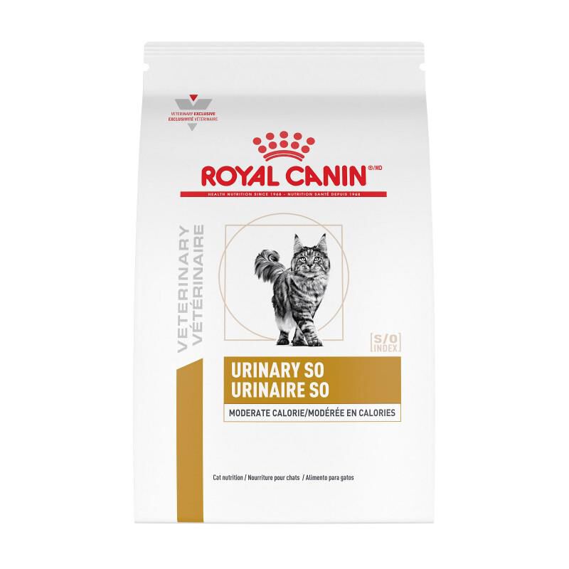 Royal Canin Veterinary Diet Adult Urinary SO Moderate Calorie Dry Cat Food, 6 lb bag