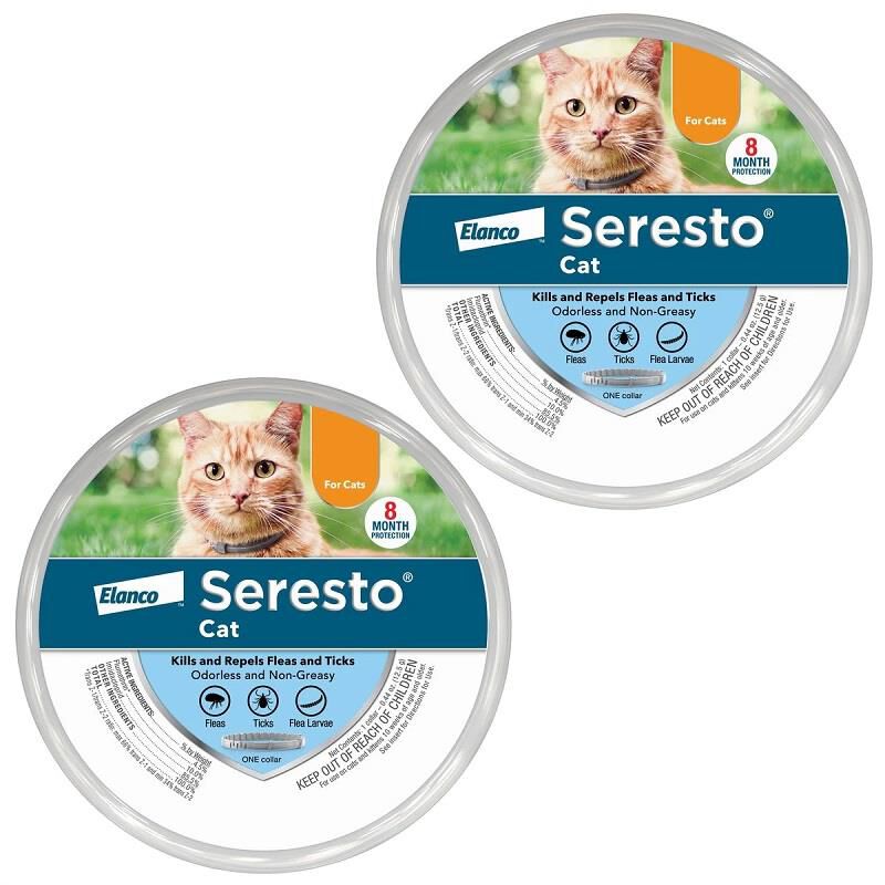 Seresto for Cats with Fleas and Ticks (2 collars)