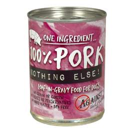 Against the Grain Nothing Else Grain Free One Ingredient 100% Pork Canned Dog Food, 11-oz  case of 12