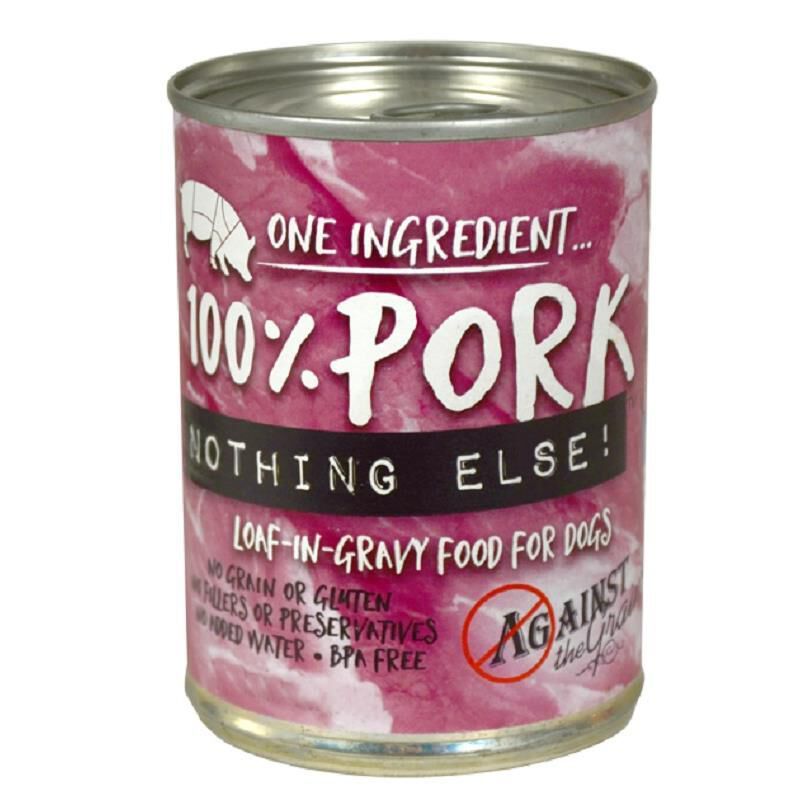 Against the Grain Nothing Else Grain Free One Ingredient 100% Pork Canned Dog Food, 12 x 11 oz cans