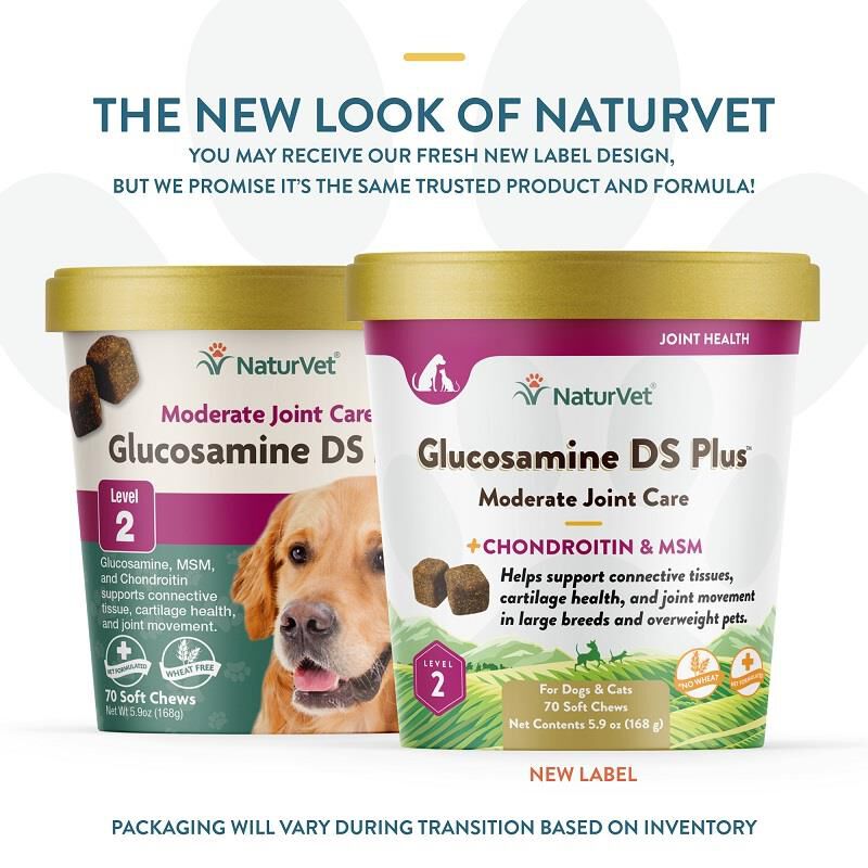 NaturVet Glucosamine DS Plus Level 2, 70 Soft Chews