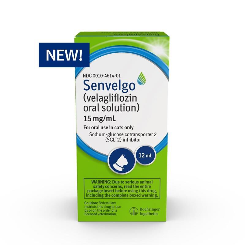 Senvelgo (velagliflozin oral solution) for Cats, 15 mg/ml, 12 ml