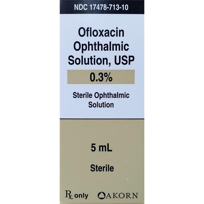 Ofloxacin Ophthalmic Solution Eye Drops for Dogs and Cats Allivet