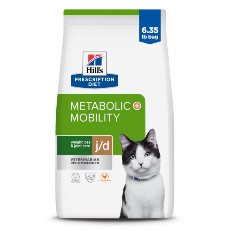 Hill's Prescription Diet j/d Joint Care + Metabolic Weight Chicken Flavor Dry Cat Food