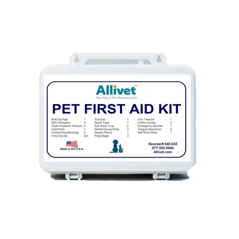 Allivet Pet First Aid Kit in Plastic Cabinet