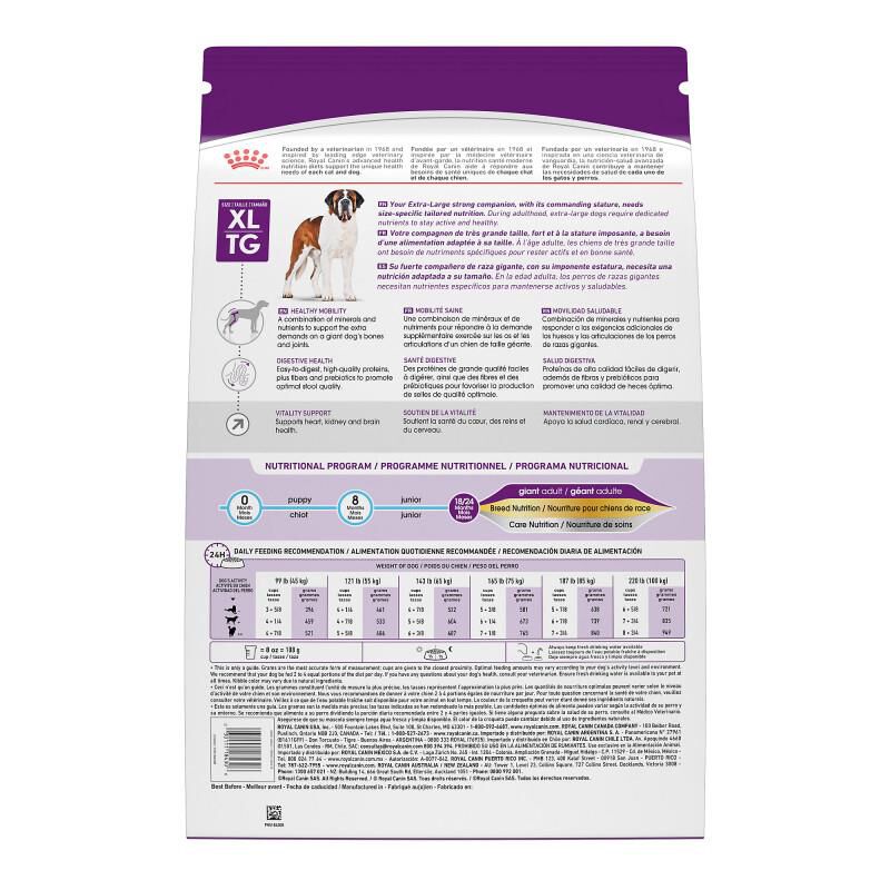 Royal Canin Size Health Nutrition Giant Adult Dry Dog Food, 30 lb bag