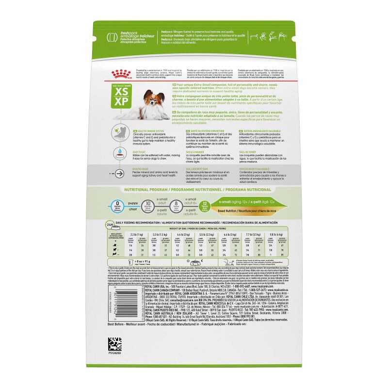 Royal Canin Size Health Nutrition X-Small Aging 12+ Dry Dog Food 2.5 lb bag