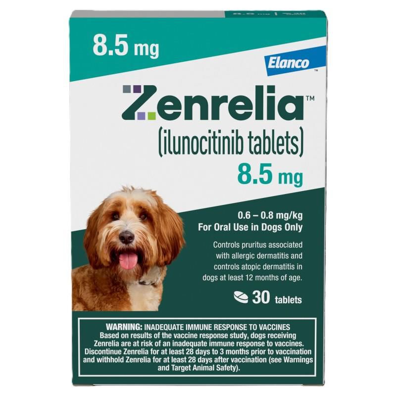 Zenrelia (ilunocitinib) Tablets for Dogs, 8.5 mg 30 ct