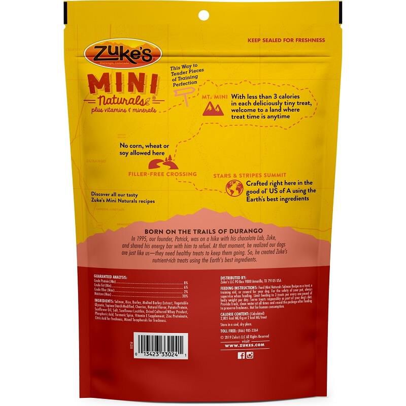 Zuke's Mini Naturals Salmon Recipe Dog Treats