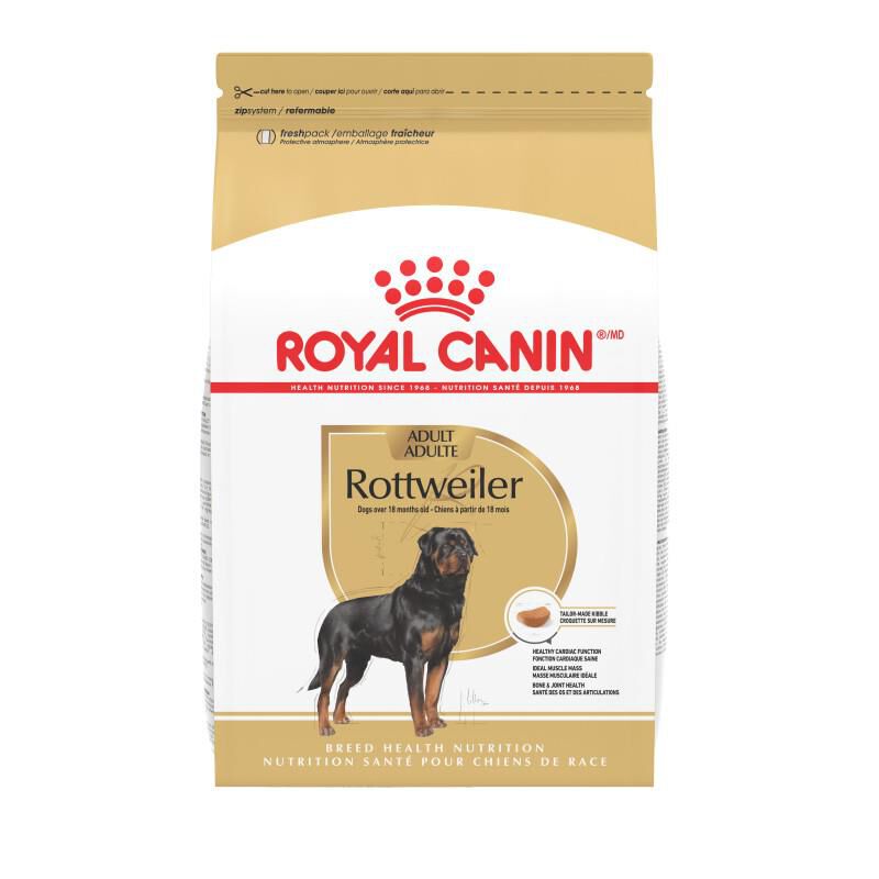 Royal Canin Breed Health Nutrition Rottweiler Adult Dry Dog Food, 30 lb bag