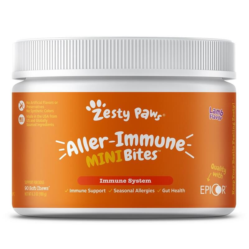 Zesty Paws Aller Immune Mini Bites Lamb 90 soft chews