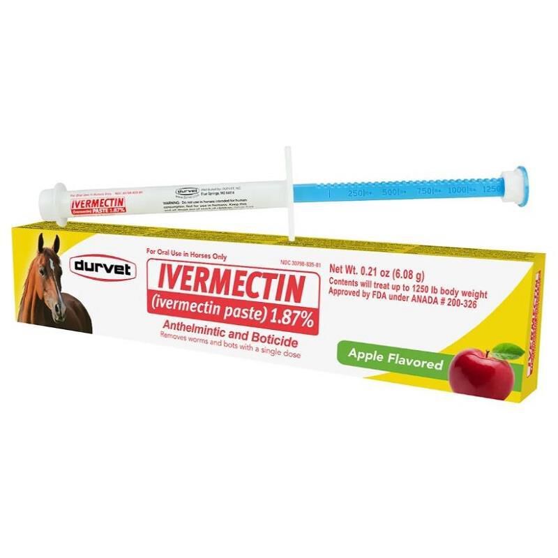 Equine Ivermectin Paste 1.87 Dewormer for Horses