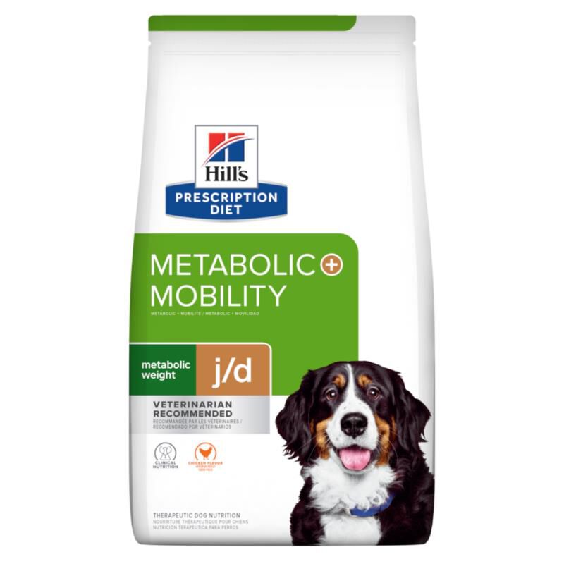 Hill's Prescription Diet Metabolic + Mobility, Weight + Joint Care Chicken Flavor Dry Dog Food, 24 lbs