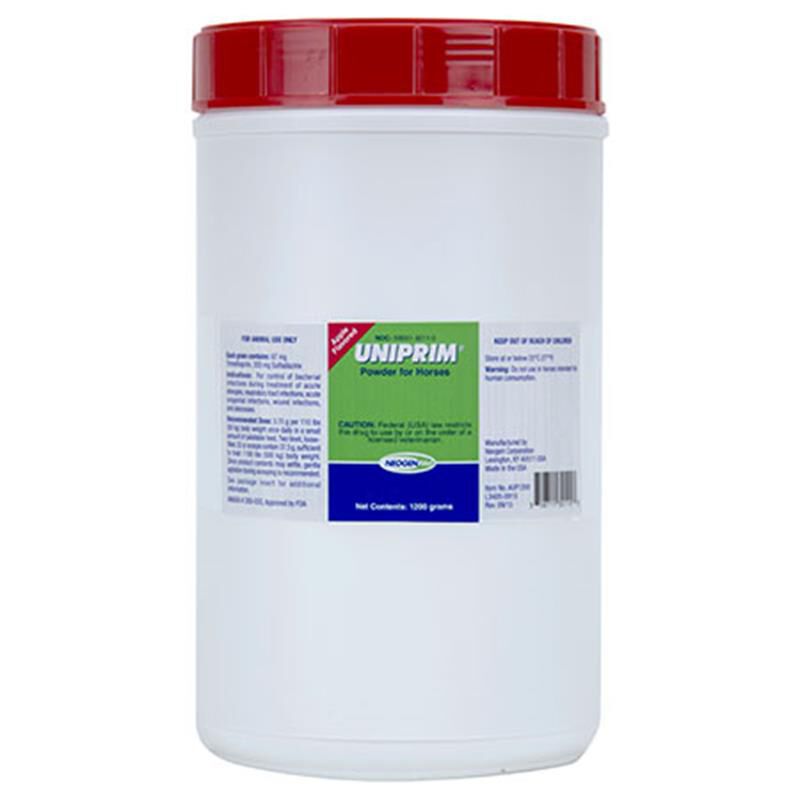 Uniprim Powder Buy Apple Uniprim Powder 1200 Gm for horses jumbo jar 32 doses
