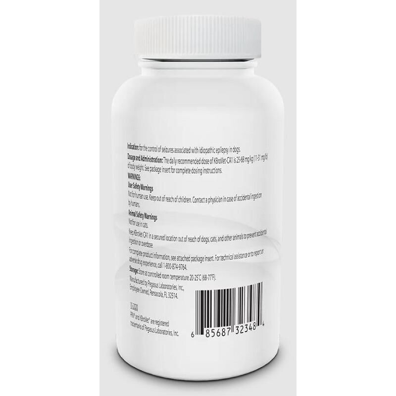 K-BroVet-CA1 Potassium Bromide Chewable Tablets for Dogs, 250 mg 60 Chewable Tablets