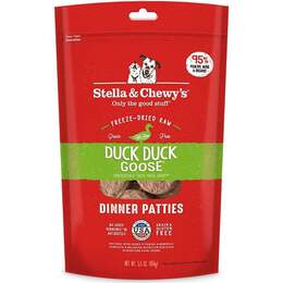 Stella & Chewy's Freeze-Dried Raw Duck Duck Goose Dinner Patties Dog Food