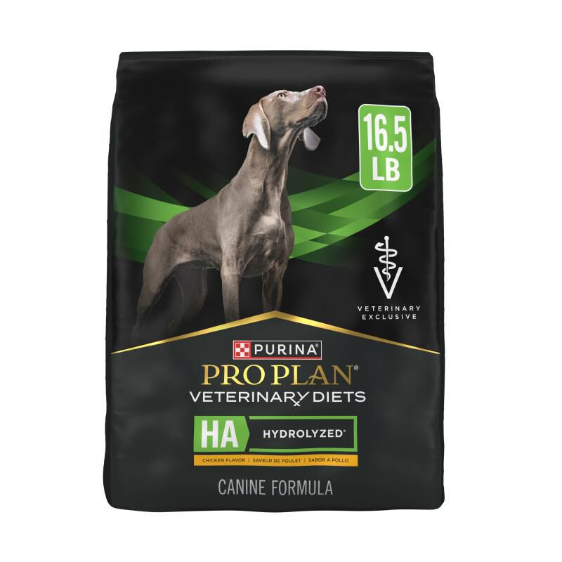 Purina Pro Plan Veterinary Diets HA Hydrolyzed Canine Formula Chicken Flavor, 16.5 lbs