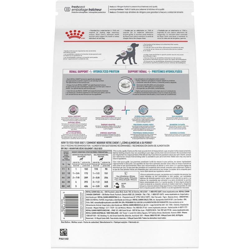 Royal Canin Veterinary Diet Adult Multifunction Renal Support + Hydrolyzed Protein Dry Dog Food, 7.7 lb bag