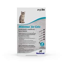 Midamox (imidacloprid + moxidectin) Topical Solution for Cats