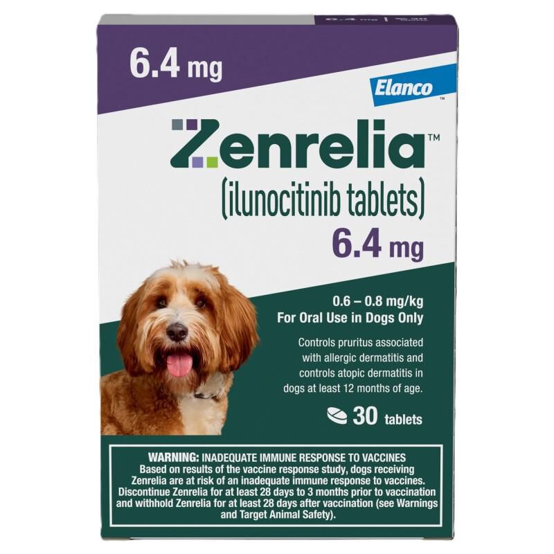 Zenrelia (ilunocitinib) Tablets for Dogs, 6.4 mg 30 ct
