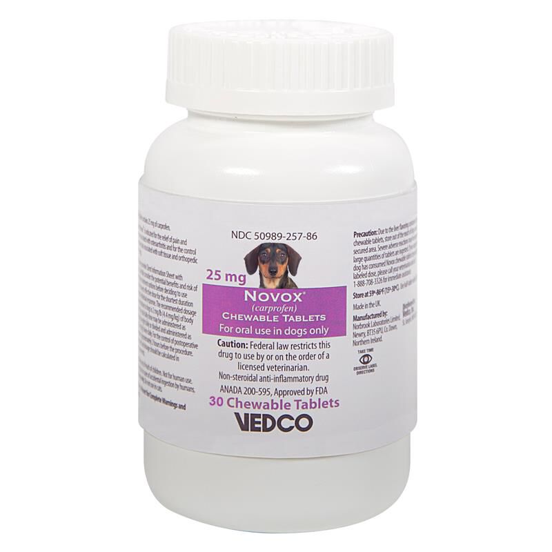 Novox Chewable Tablets, 25 mg 30 Ct.