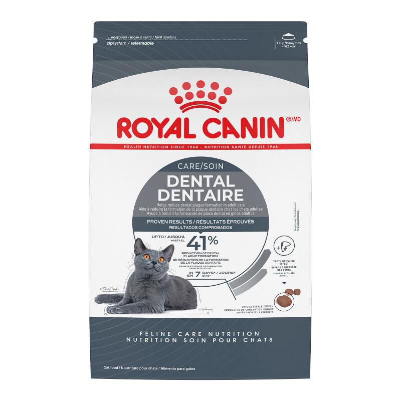 Royal Canin Feline Care Nutrition Adult Dental Care Dry Cat Food, 3 lb bag