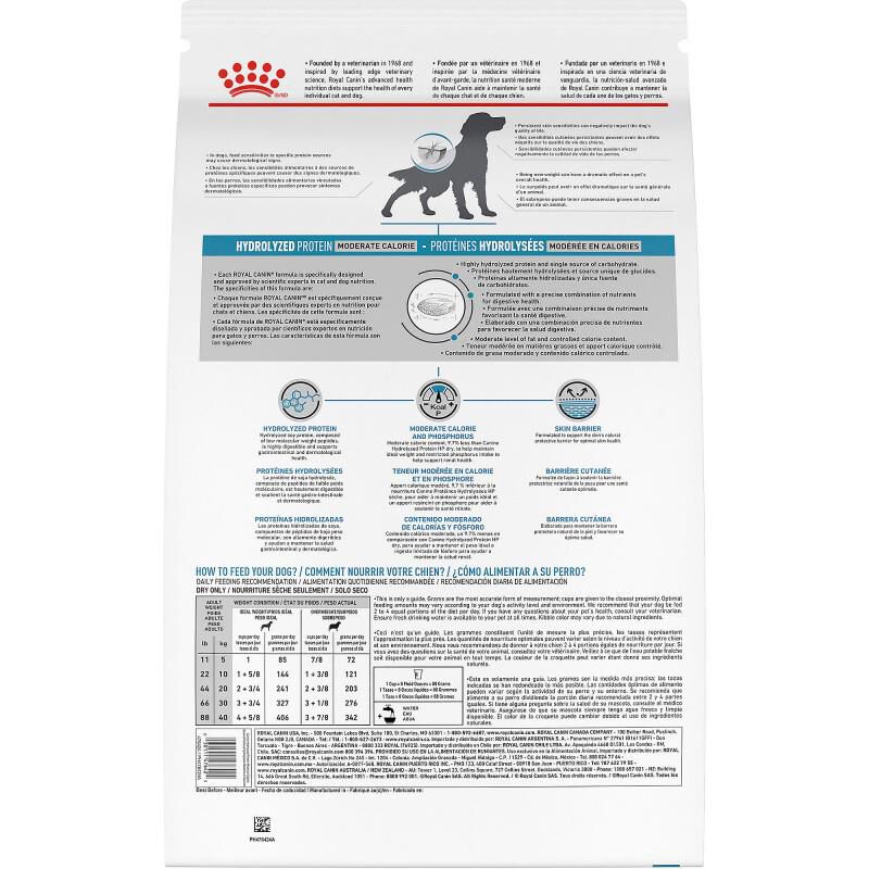 Royal Canin Veterinary Diet Adult Hydrolyzed Protein Moderate Calorie Dry Dog Food, 24.2 lb bag