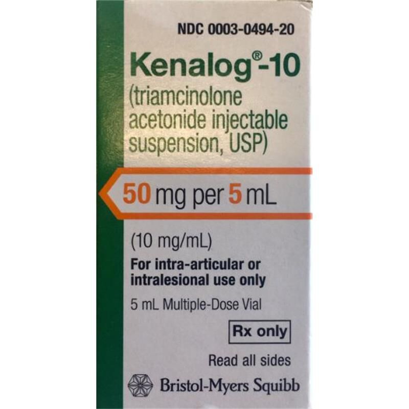 Kenalog®-10 Triamcinolone Acetonide 10 mg / mL Injection Multiple Dose Vial, Pharmaceuticals, Product Catalog