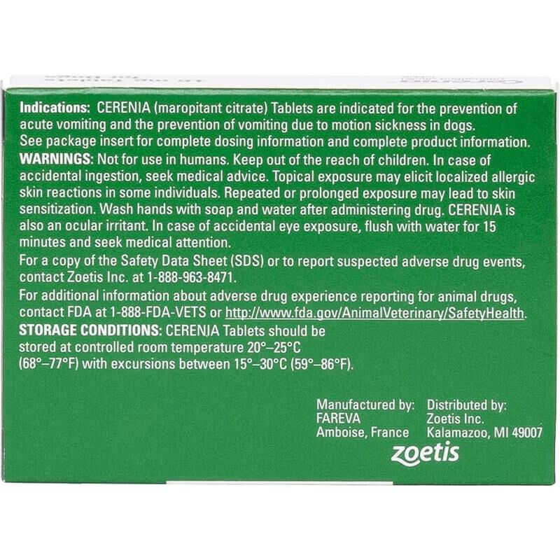 Cerenia Tablets 16 mg, 4 Tablets