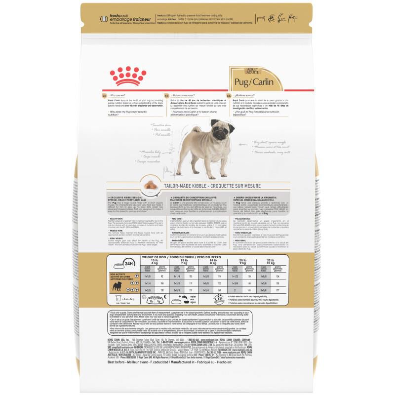 Royal Canin Breed Health Nutrition Pug Adult Dry Dog Food, 10 lb bag
