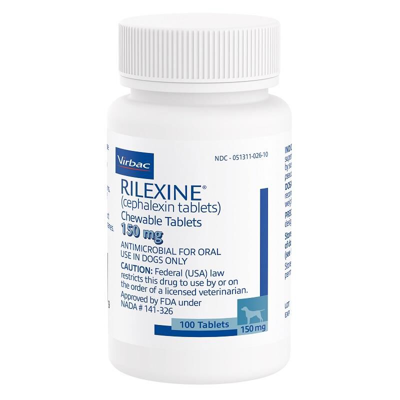 Rilexine (cephalexin) 150 mg Chewable Tablet for Dogs