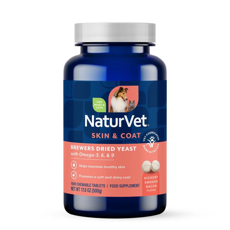 NaturVet Brewer's Dried Yeast Formula plus Omegas Chew Tabs