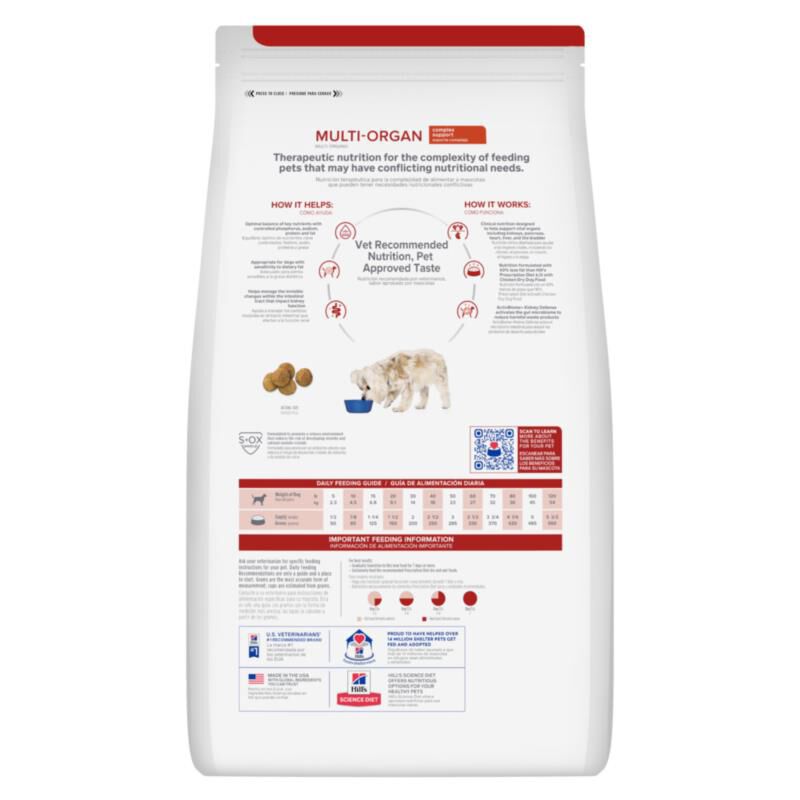 Hill's Prescription Diet Multi-Organ Chicken Dry Dog Food, 8.5 lb bag